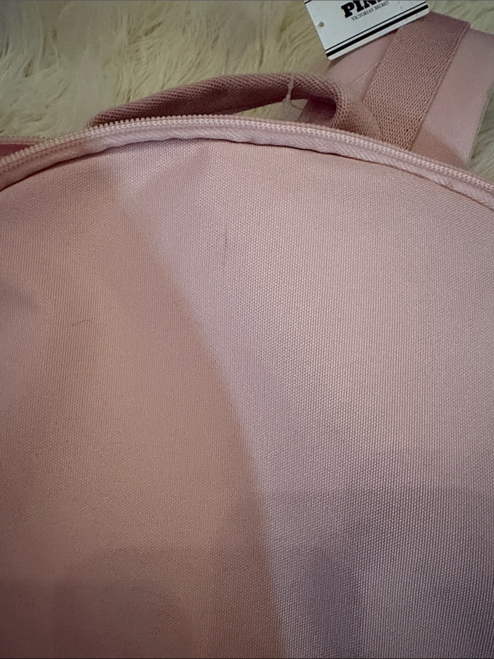 PINK Victoria's Secret Pastel Pink Mesh Front Backpack - Picture 5 of 6